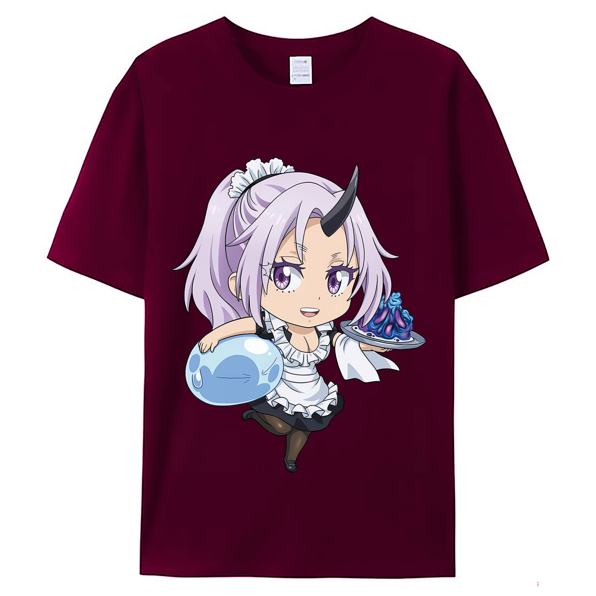 （画像用） 転スラ Regarding Reincarnated to Slime レディースカジュアルプリントTシャツ（綿100％）